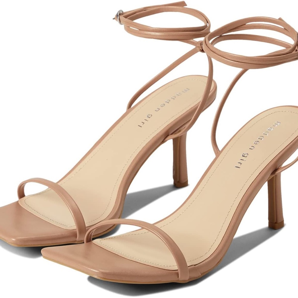 Madden girl nude strappy heels
